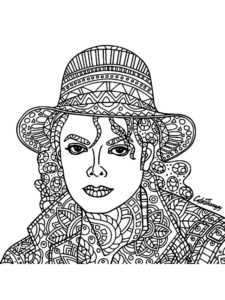 Michael Jackson coloring page