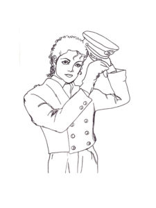 Michael Jackson coloring page