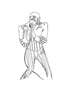 Michael Jackson coloring page