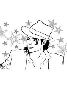 Michael Jackson coloring page