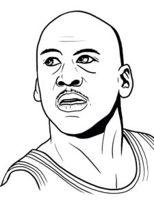 Michael Jordan coloring page