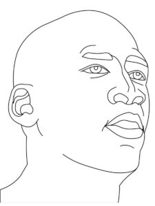 Michael Jordan coloring page