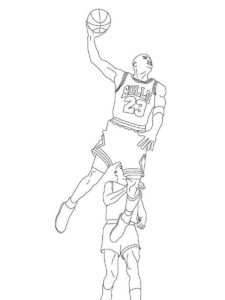 Michael Jordan coloring page