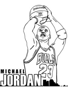 Michael Jordan coloring page