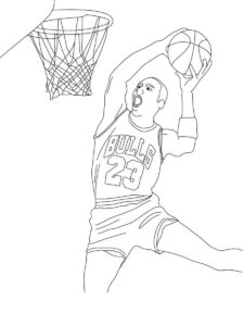 Michael Jordan coloring page