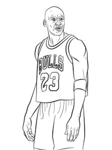 Michael Jordan coloring page