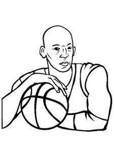 Michael Jordan coloring page