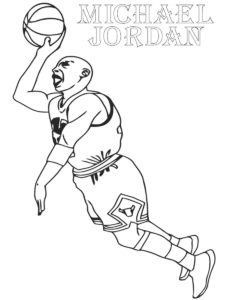 Michael Jordan coloring page