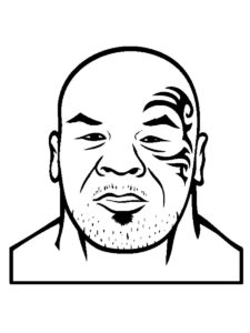 Mike Tyson coloring page