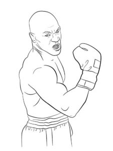 Mike Tyson coloring page