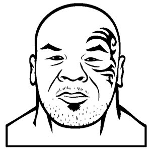 Mike Tyson coloring pages