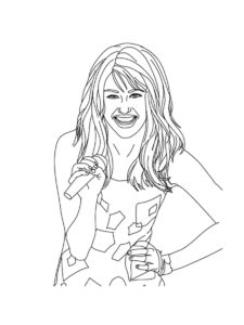 Miley Cyrus coloring page