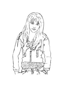 Miley Cyrus coloring page