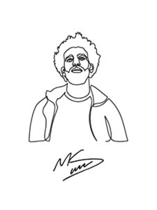 Mohamed Salah coloring page