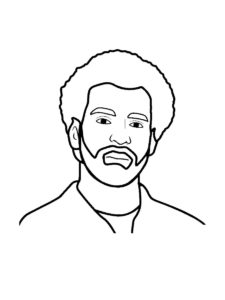 Mohamed Salah coloring page