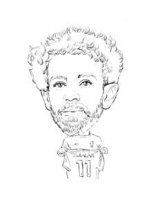 Mohamed Salah coloring page