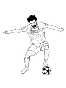 Mohamed Salah coloring page