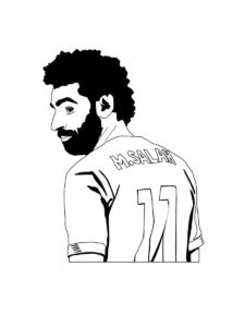 Mohamed Salah coloring page