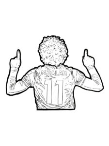 Mohamed Salah coloring page