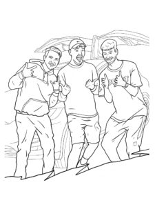 Mr. Beast coloring page