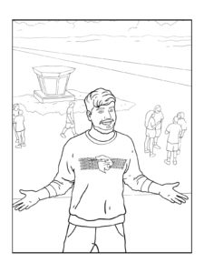 Mr. Beast coloring page