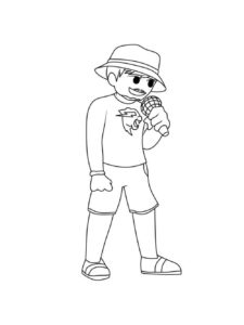 Mr. Beast coloring page