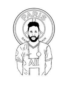 Neymar Jr coloring page