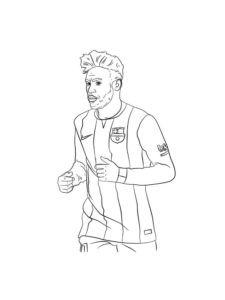 Neymar Jr coloring page