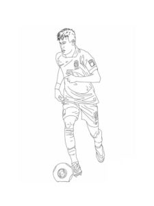 Neymar Jr coloring page