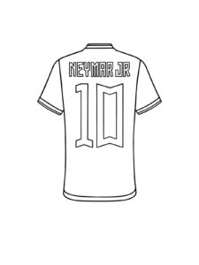 Neymar Jr coloring page