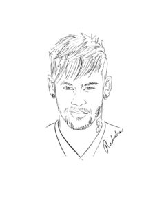 Neymar Jr coloring page