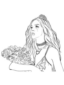 Olivia Rodrigo coloring page