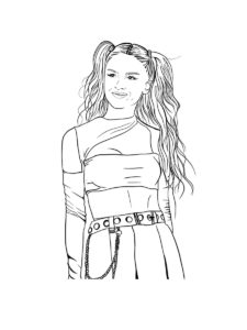 Olivia Rodrigo coloring page