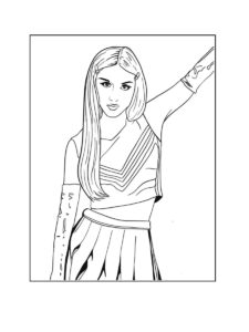 Olivia Rodrigo coloring page