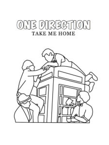 One Direction coloring page