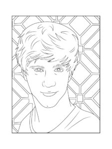 One Direction coloring page