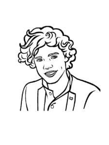 One Direction coloring page