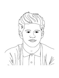 One Direction coloring page