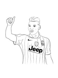 Paul Pogba coloring page