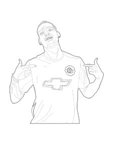 Paul Pogba coloring page