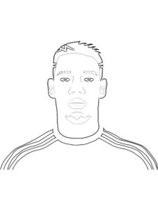 Paul Pogba coloring page