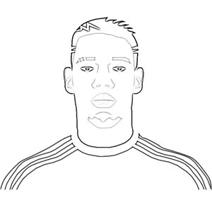 Paul Pogba coloring pages