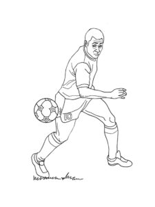 Pele coloring page