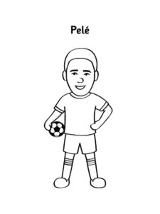 Pele coloring page