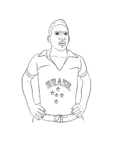 Pele coloring page