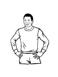 Pele coloring page