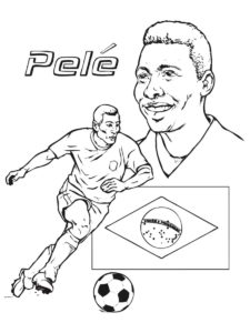 Pele coloring page