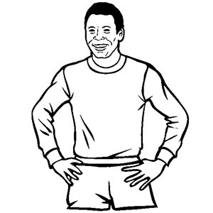 Pele coloring pages