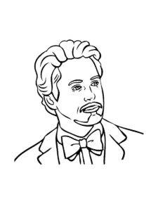 Robert Downey Jr coloring page