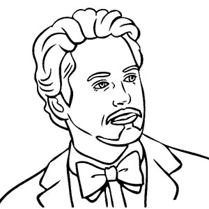 Robert Downey Jr coloring pages